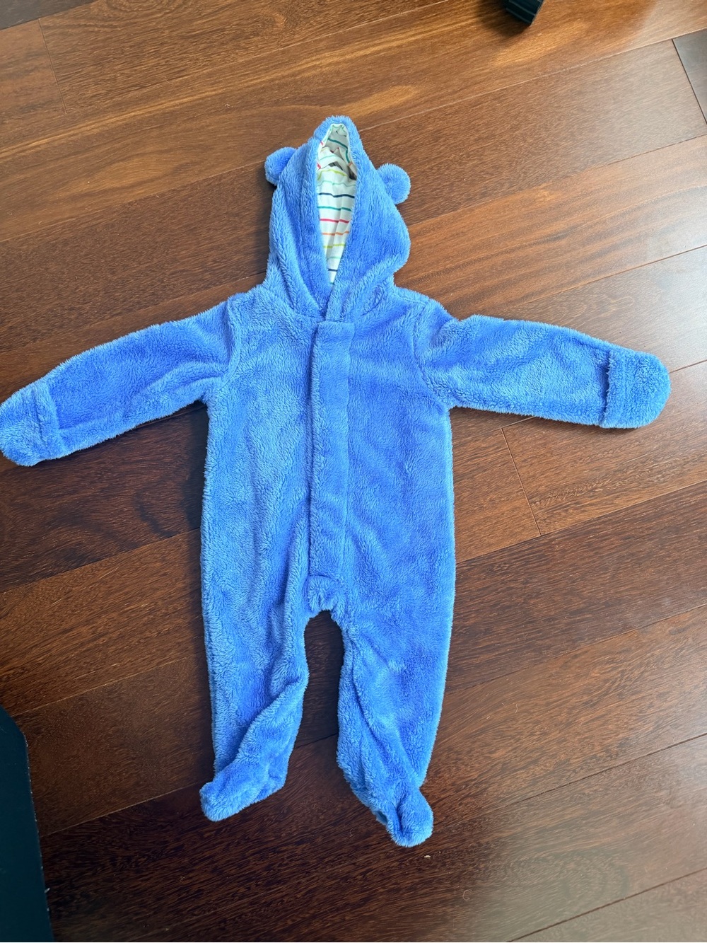 Magnetic Me Plush Blue Hooded Baby One-Piece